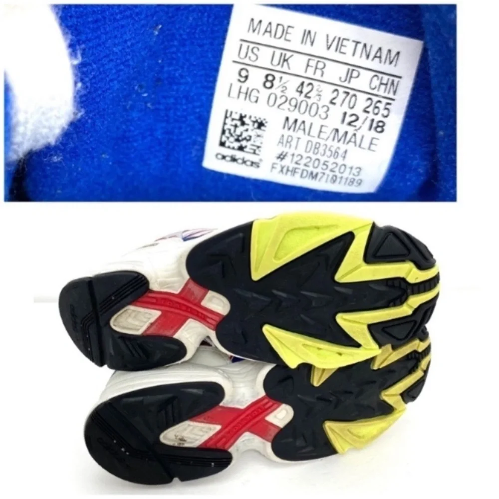 Adidas Originals Yung-96 DB 3564 Sneakers in Blue & White Size 9